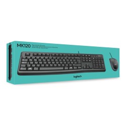 Logitech MK120 Bedraad Keyboard + Optical Muis – QWERTY US