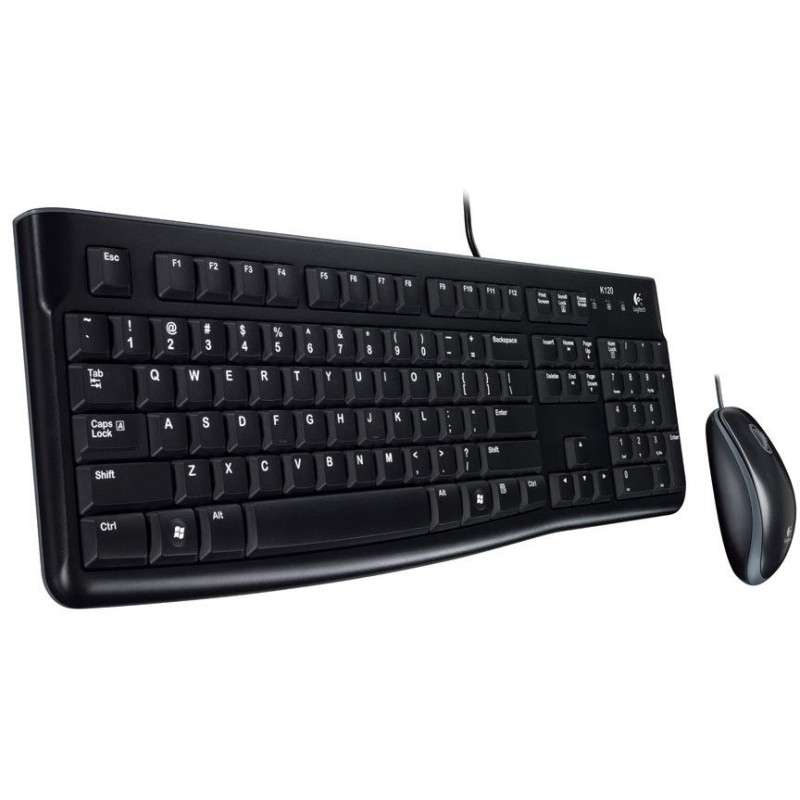 Logitech MK120 Bedraad Keyboard + Optical Muis – QWERTY US
