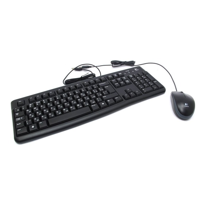 Logitech MK120 Bedraad Keyboard + Optical Muis – QWERTY US