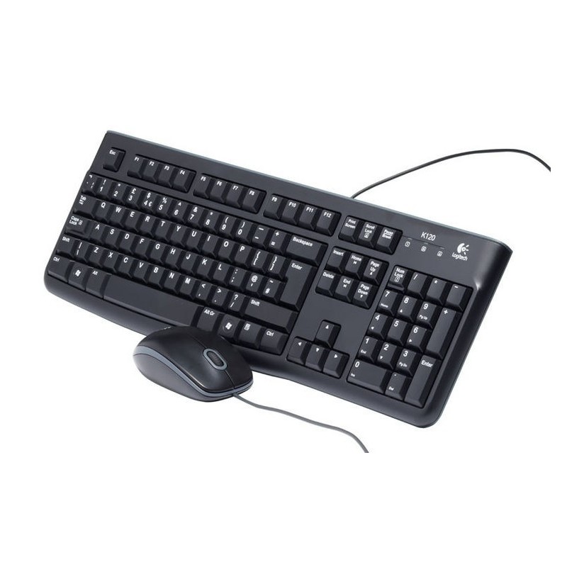 Logitech MK120 Bedraad Keyboard + Optical Muis – QWERTY US