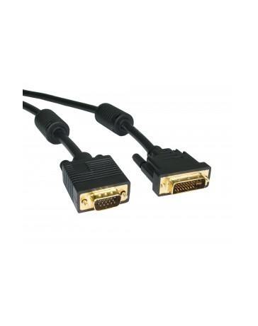 DVI naar VGA Videokabel 1,8m, DVI-A/M naar VGA/M, Analoge Signaaloverdracht