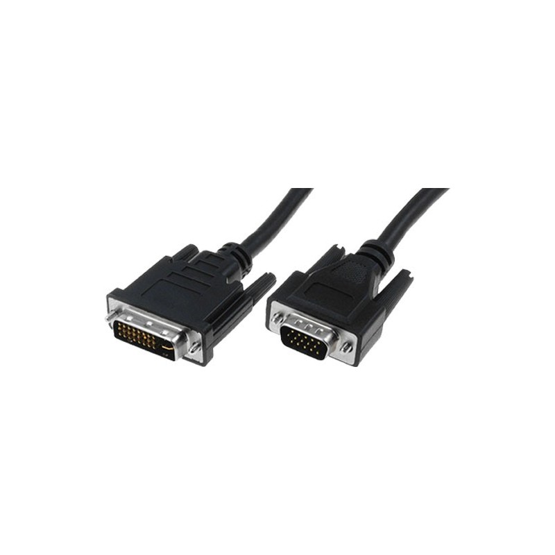 DVI naar VGA Videokabel 1,8m, DVI-A/M naar VGA/M, Analoge Signaaloverdracht