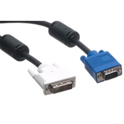 DVI naar VGA Videokabel 1,8m, DVI-A/M naar VGA/M, Analoge Signaaloverdracht