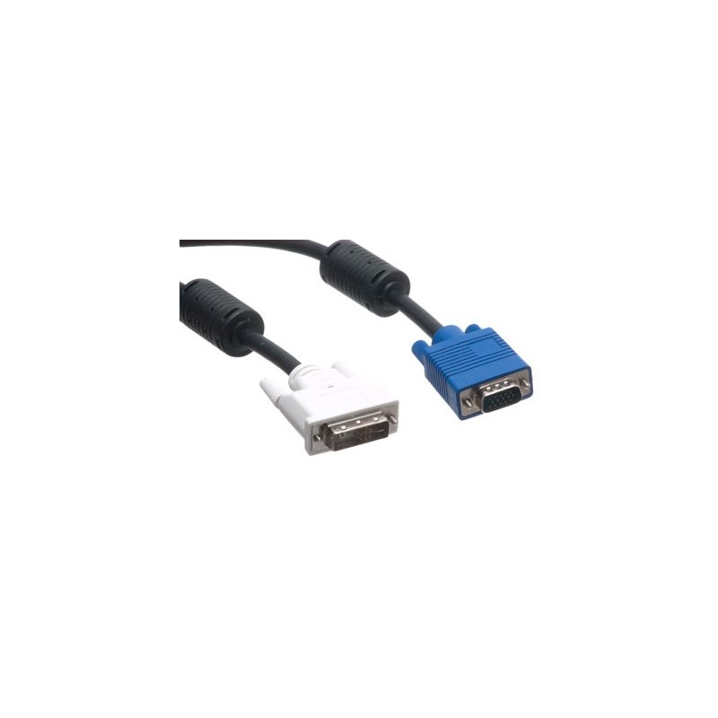DVI naar VGA Videokabel 1,8m, DVI-A/M naar VGA/M, Analoge Signaaloverdracht