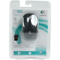 Logitech M185 – Eenvoudige, Betrouwbare Draadloze Muis | Zwart
