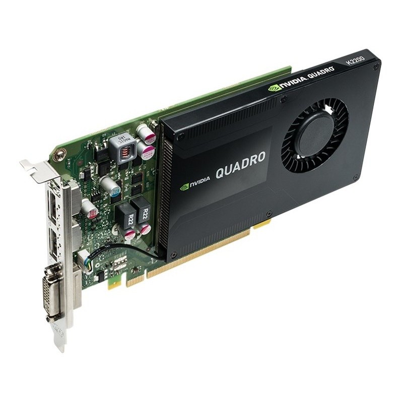 HP NVIDIA Quadro K2200 4GB – 1x DVI, 2x DisplayPort
