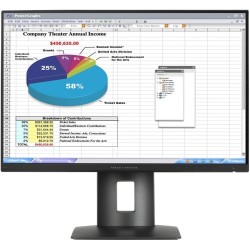HP Z24n 24" IPS Monitor – WUXGA 1920x1200, DP, HDMI, DVI, Zwart