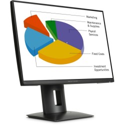 HP Z24n 24" IPS Monitor – WUXGA 1920x1200, DP, HDMI, DVI, Zwart