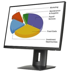 HP Z24n 24" IPS Monitor – WUXGA 1920x1200, DP, HDMI, DVI, Zwart