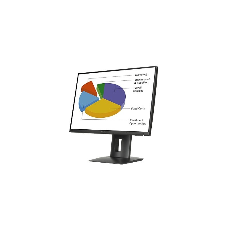 HP Z24n 24" IPS Monitor – WUXGA 1920x1200, DP, HDMI, DVI, Zwart