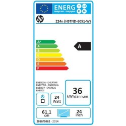 HP Z24n 24" IPS Monitor – WUXGA 1920x1200, DP, HDMI, DVI, Zwart