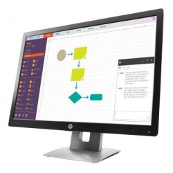 HP EliteDisplay E242 24" IPS Monitor – 1920x1200, Zwart-Zilver