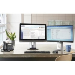 HP EliteDisplay E242 24" IPS Monitor – 1920x1200, Zwart-Zilver