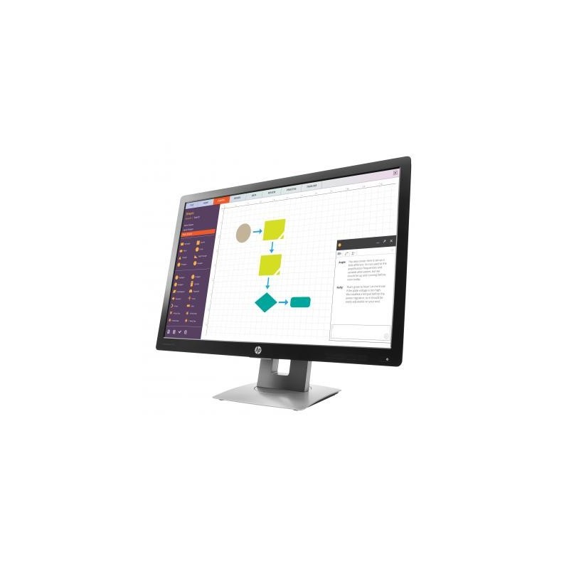 HP EliteDisplay E242 24" IPS Monitor – 1920x1200, Zwart-Zilver