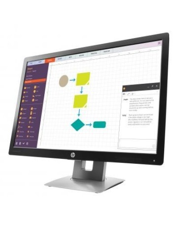 HP EliteDisplay E242 24" IPS Monitor – 1920x1200, Zwart-Zilver