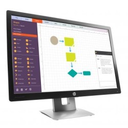 HP EliteDisplay E242 24" IPS Monitor – 1920x1200, Zwart-Zilver