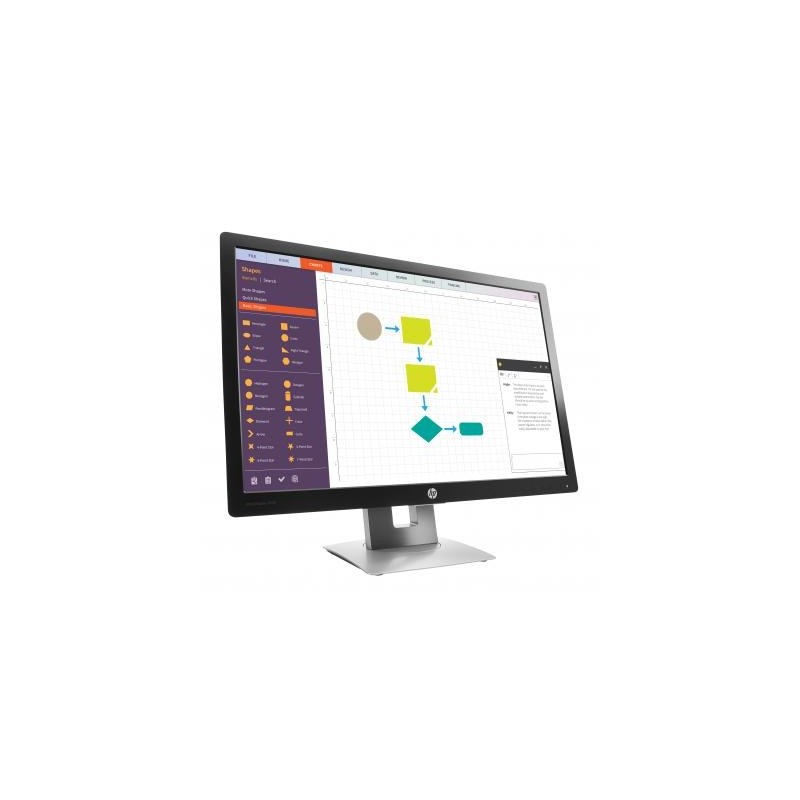HP EliteDisplay E242 24" IPS Monitor – 1920x1200, Zwart-Zilver