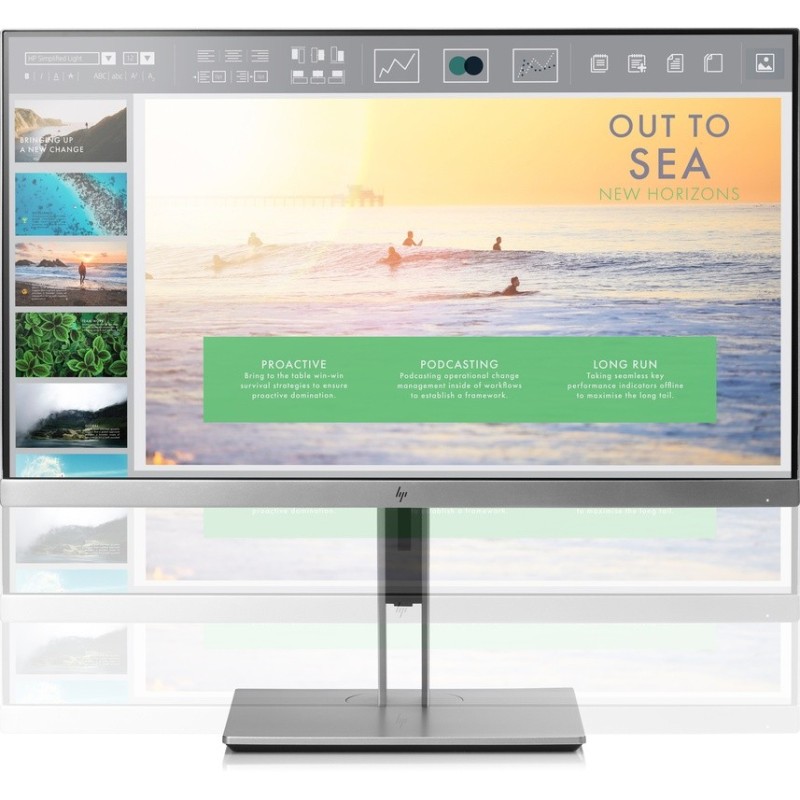 HP EliteDisplay E233 23" IPS Monitor – Full HD, LED, 60Hz, Zilver