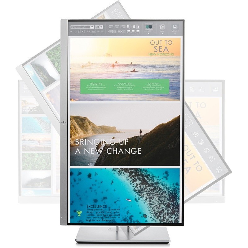 HP EliteDisplay E233 23" IPS Monitor – Full HD, LED, 60Hz, Zilver