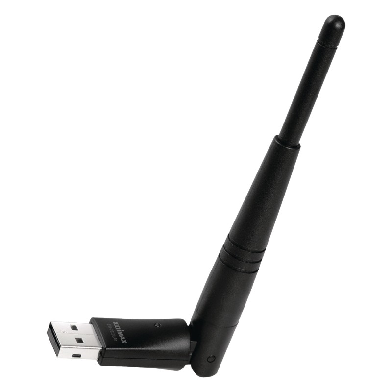 Draadloze USB-Adapter N300, 2.4 GHz, Zwart, Snelle WiFi-verbinding