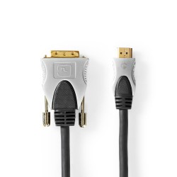 HDMI naar DVI-D Kabel 1,5m, 24+1 Pins Male, Zwart