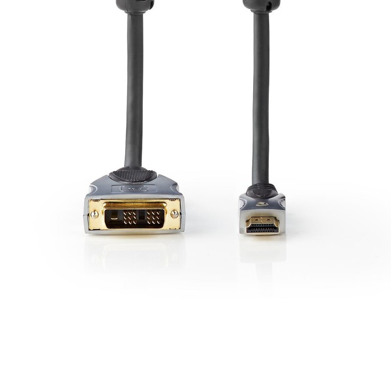 HDMI naar DVI-D Kabel 1,5m, 24+1 Pins Male, Zwart