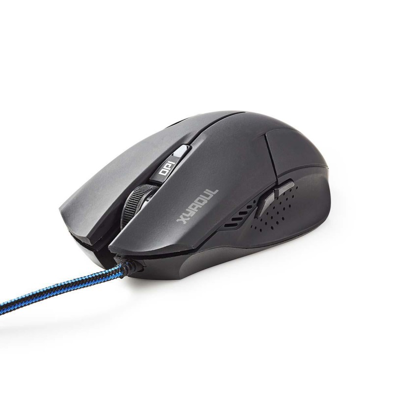 Gaming-Muis Bedraad – 1600 DPI, 6 Knoppen & RGB Verlichting