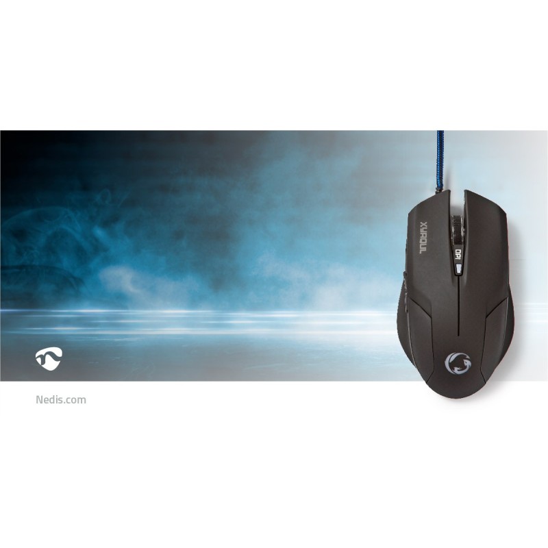Gaming-Muis Bedraad – 1600 DPI, 6 Knoppen & RGB Verlichting