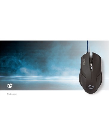 Gaming-Muis Bedraad – 1600 DPI, 6 Knoppen & RGB Verlichting