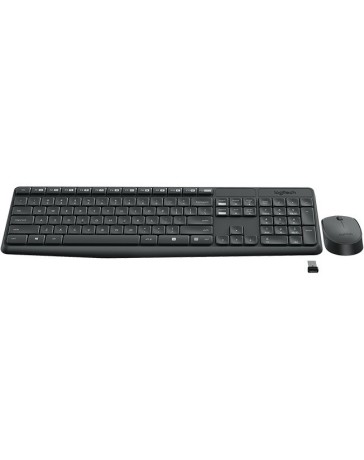Logitech MK235 Draadloze Toetsenbord- en Muis Set – Zwart
