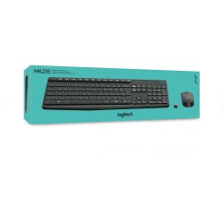 Logitech MK235 Draadloze Toetsenbord- en Muis Set – Zwart