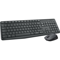 Logitech MK235 Draadloze Toetsenbord- en Muis Set – Zwart