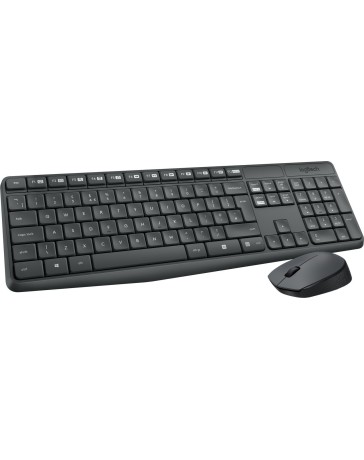 Logitech MK235 Draadloze Toetsenbord- en Muis Set – Zwart