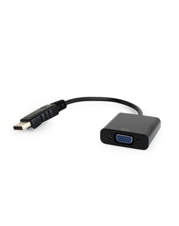 DisplayPort 1.1 naar VGA Adapter Zwart, 15 cm Kabel