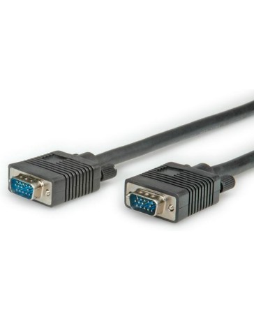 Roline HQ VGA-kabel 30m, HD15 M/M, Zwart, Hoge kwaliteit