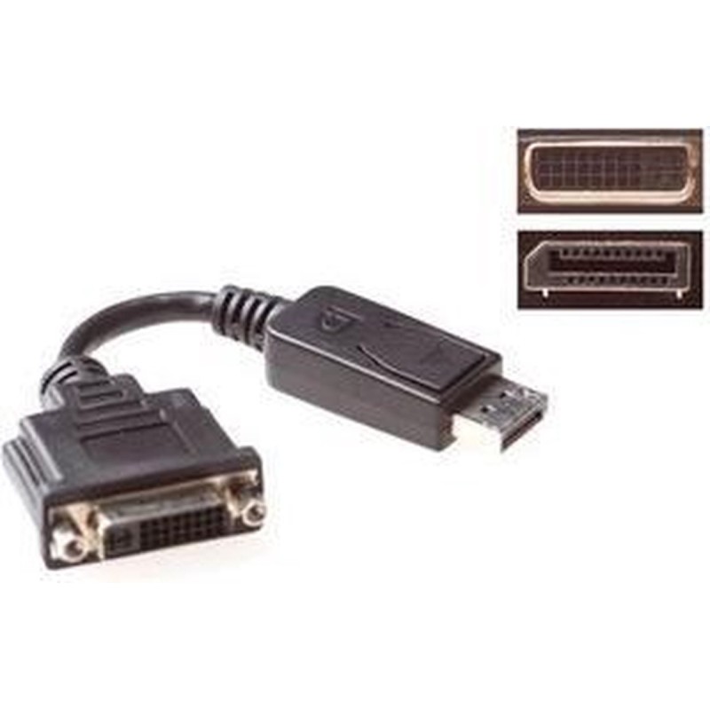 ACT DisplayPort naar DVI Adapter, Male naar Female Converter