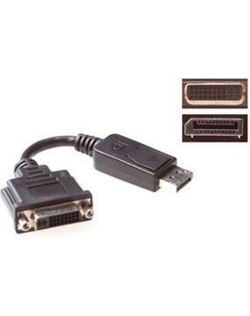 ACT DisplayPort naar DVI Adapter, Male naar Female Converter