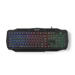 Nedis GCK41100BKUS Gaming Combo Kit – Toetsenbord, Koptelefoon, Muis & Muismat