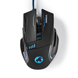 Nedis Bedrade Gaming Muis – DPI tot 4000, Precisie & Grip
