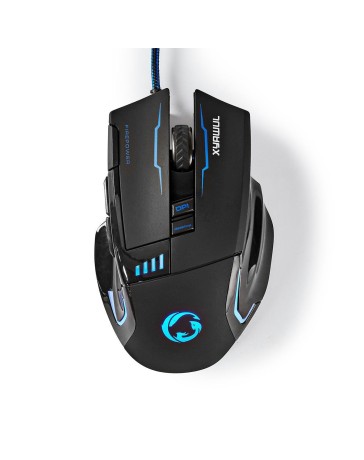 Nedis Bedrade Gaming Muis – DPI tot 4000, Precisie & Grip