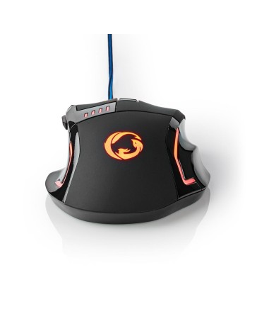 Nedis Bedrade Gaming Muis – DPI tot 4000, Precisie & Grip