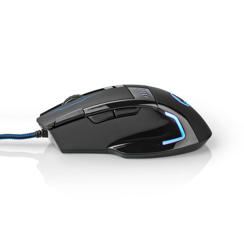 Nedis Bedrade Gaming Muis – DPI tot 4000, Precisie & Grip