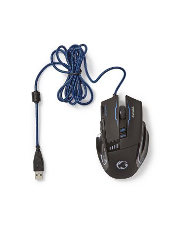 Nedis Bedrade Gaming Muis – DPI tot 4000, Precisie & Grip
