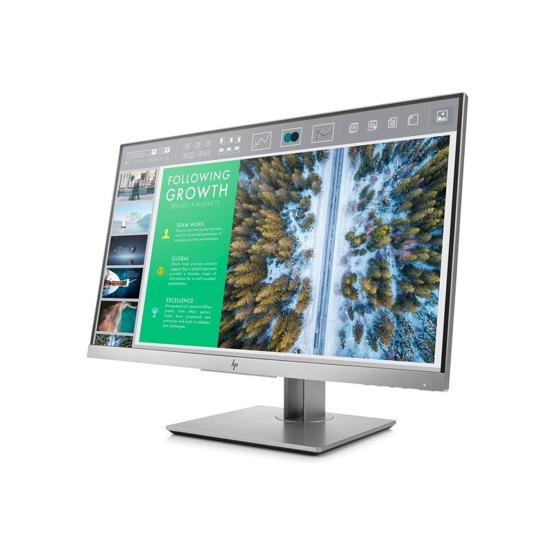 HP EliteDisplay E243 24" IPS Monitor – Full HD, Zilver, Ergonomisch