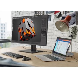 HP EliteDisplay E243 24" IPS Monitor – Full HD, Zilver, Ergonomisch