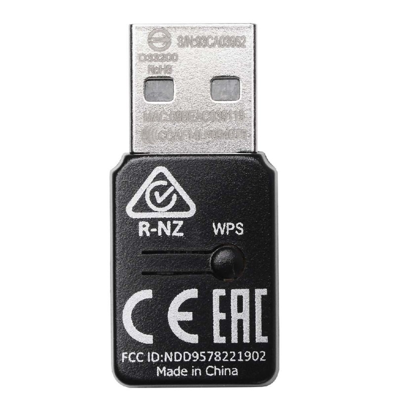 Edimax EW-7811UN V2 USB Wi-Fi Adapter, N150 Nano, 2.4 GHz Draadloos