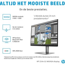 HP Monitor Z24n G3 24" FHD, 1920x1200 LED 60Hz, 5ms, DP / HDMI, Grade B