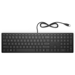 HP Pavilion 300 Toetsenbord, QWERTY US International, Zwart