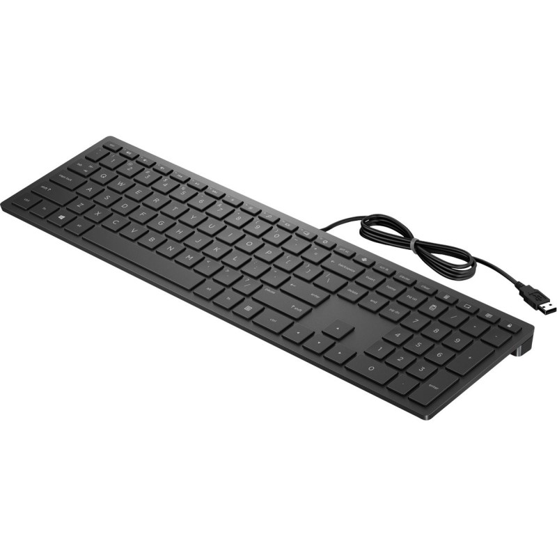 HP Pavilion 300 Toetsenbord, QWERTY US International, Zwart