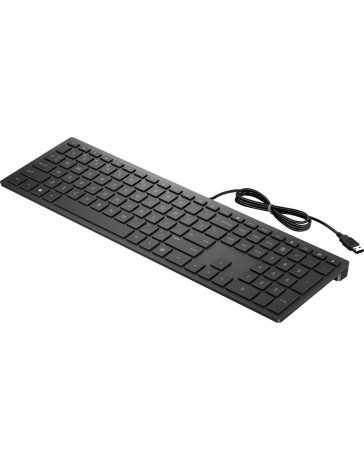HP Pavilion 300 Toetsenbord, QWERTY US International, Zwart